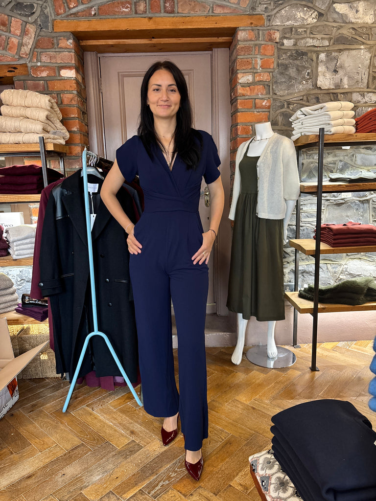 Bridget Navy Jumpsuit
