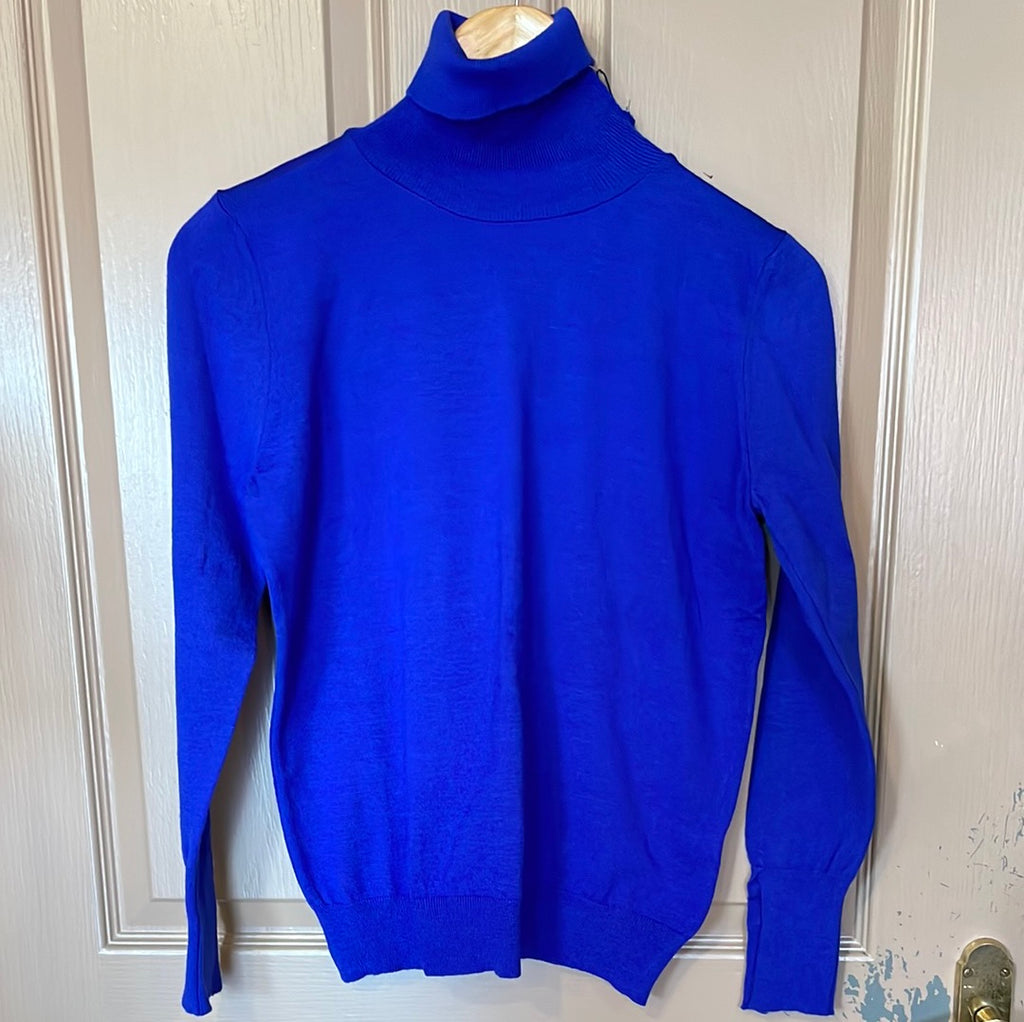 Bariloche Blue Rollneck Pullover