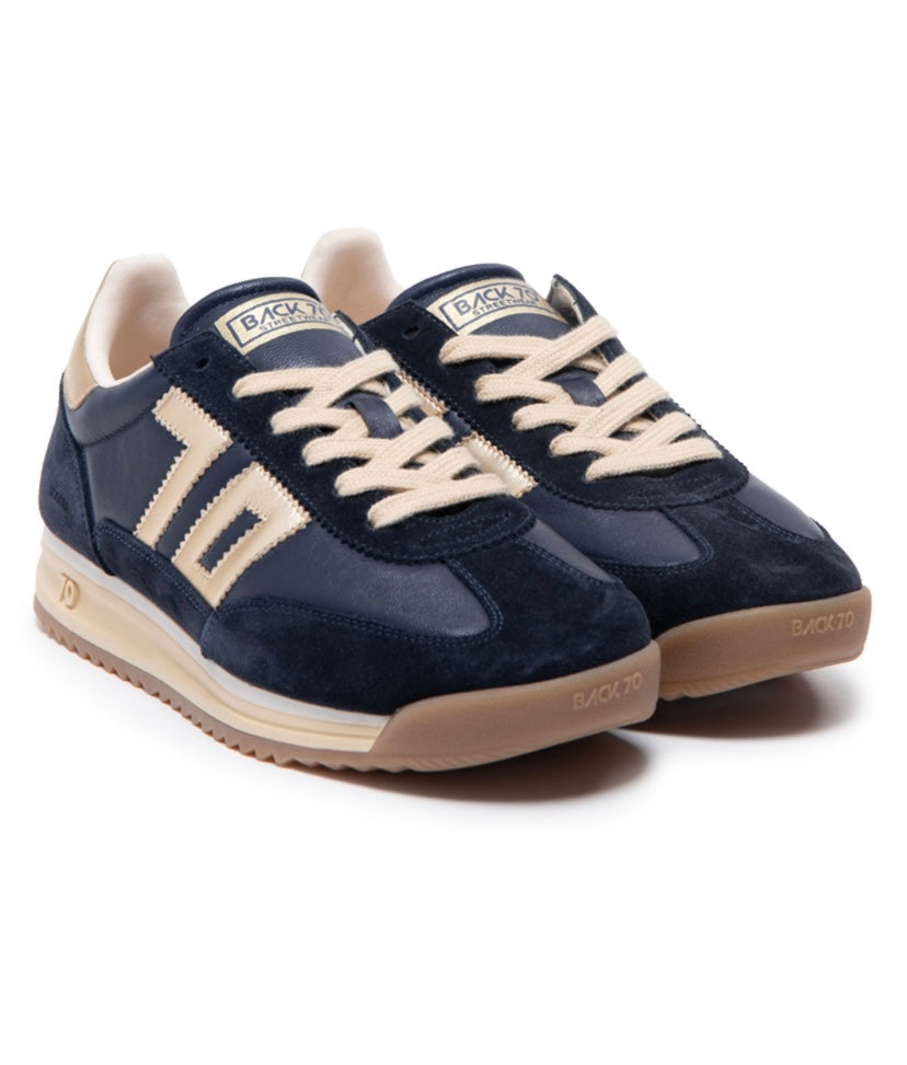 Back70 navy trainers