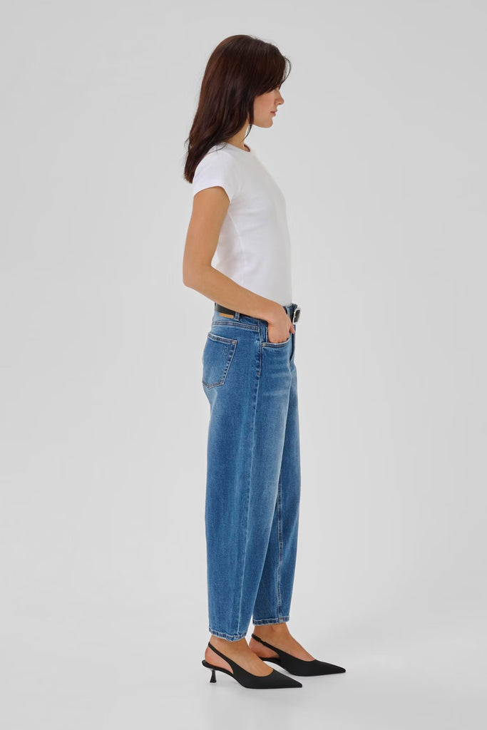 My Essential Wardrobe Baloo High Barrel Medium Blue Wash