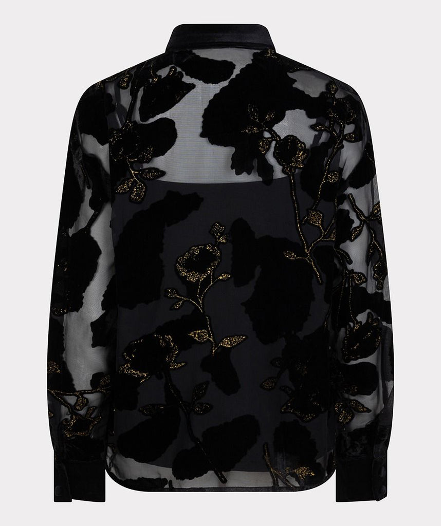 Esqualo Gold Flowers Blouse