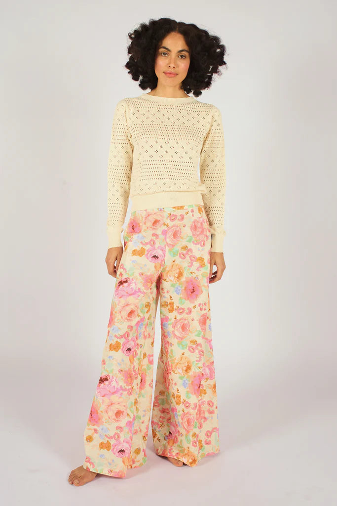 Traffic People Wide Boy Trousers Pink