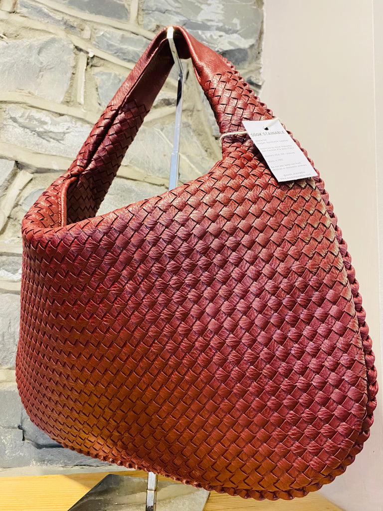 Sook Burgundy Leather Bag