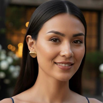 DI Gold Waves Earrings