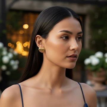 DI Gold Waves Earrings