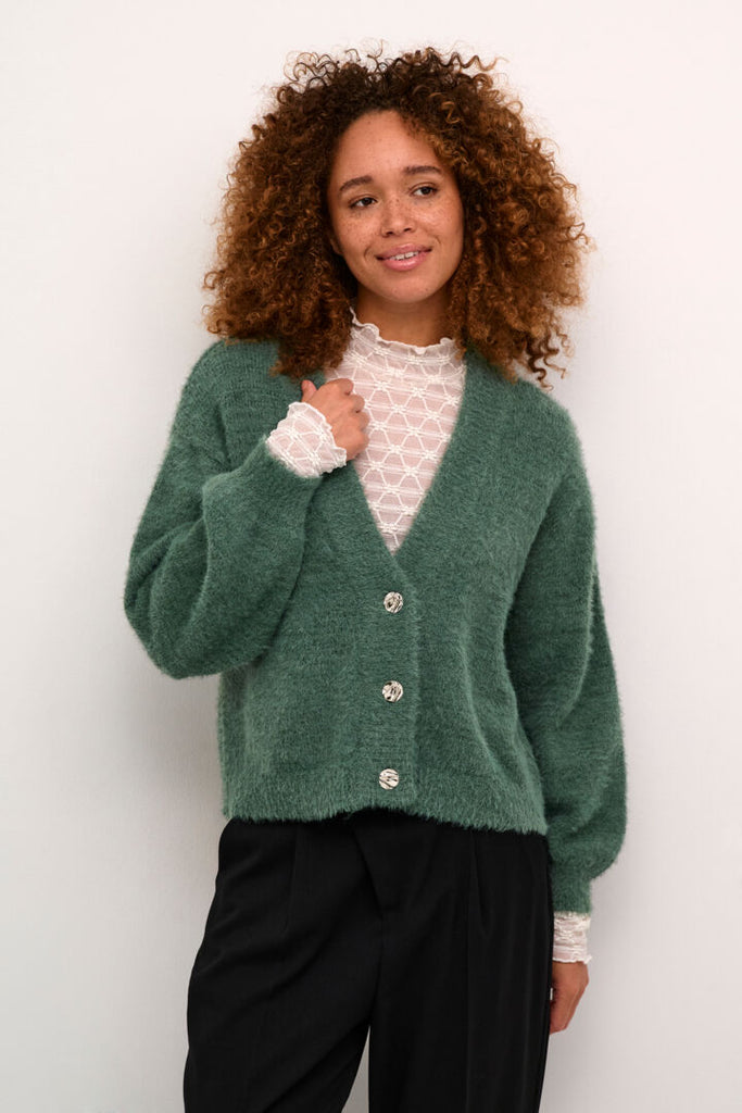 Kaffe Vilma Green Cardigan