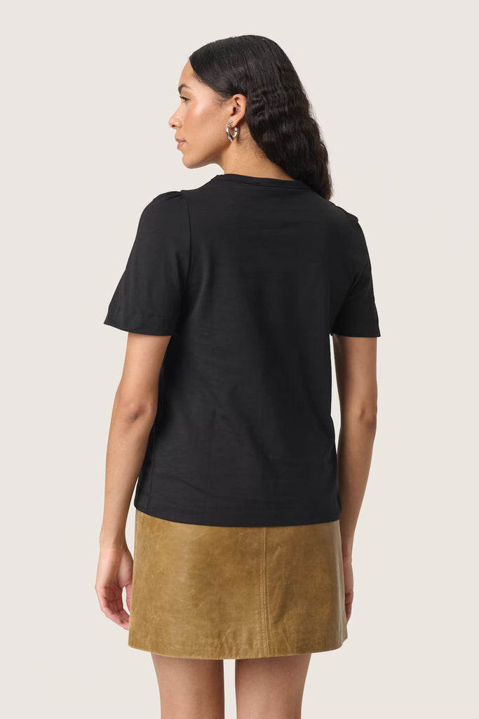 Soaked in Luxury Jina Puff Tee Black