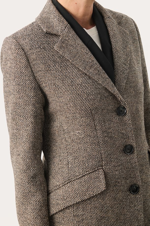 Part Two Lotte Brown Tweed Coat