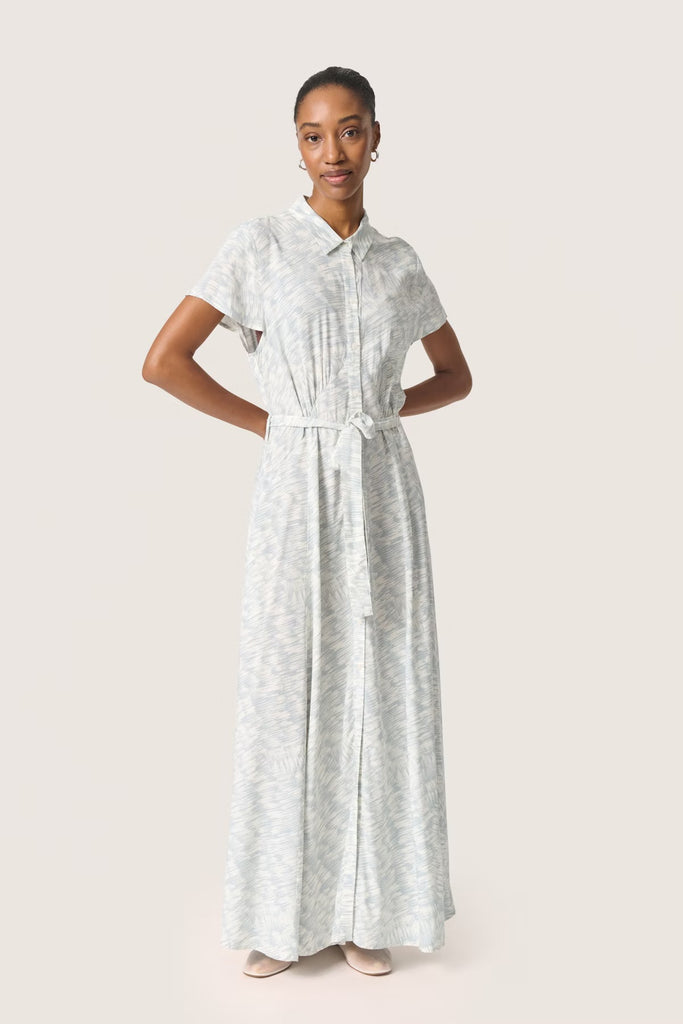 Soaked in Luxury Arjana Maxi Dress Blue Stroke