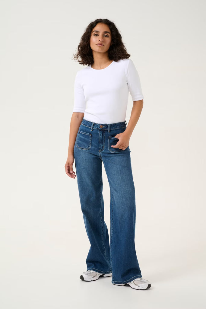 Kaffe Karla HW Wide Jeans