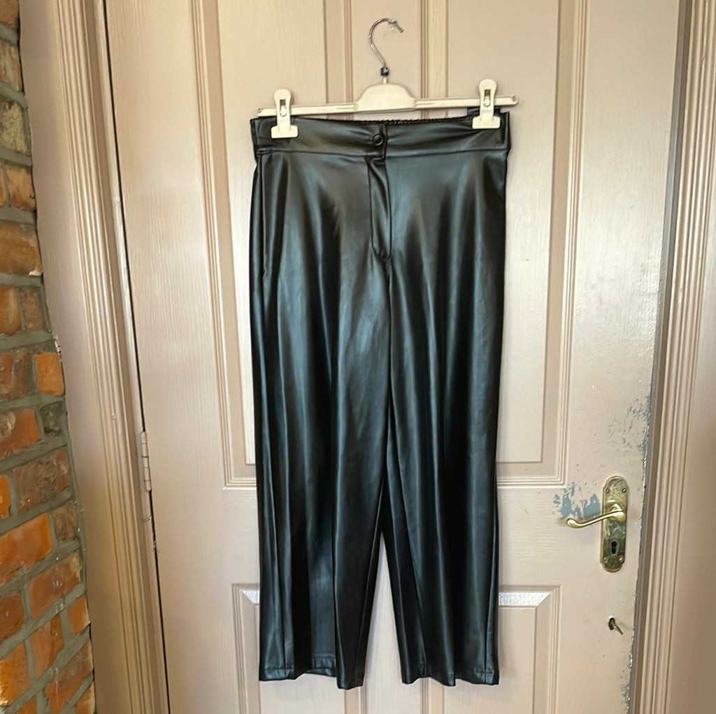 Pia B Black Leather Pants