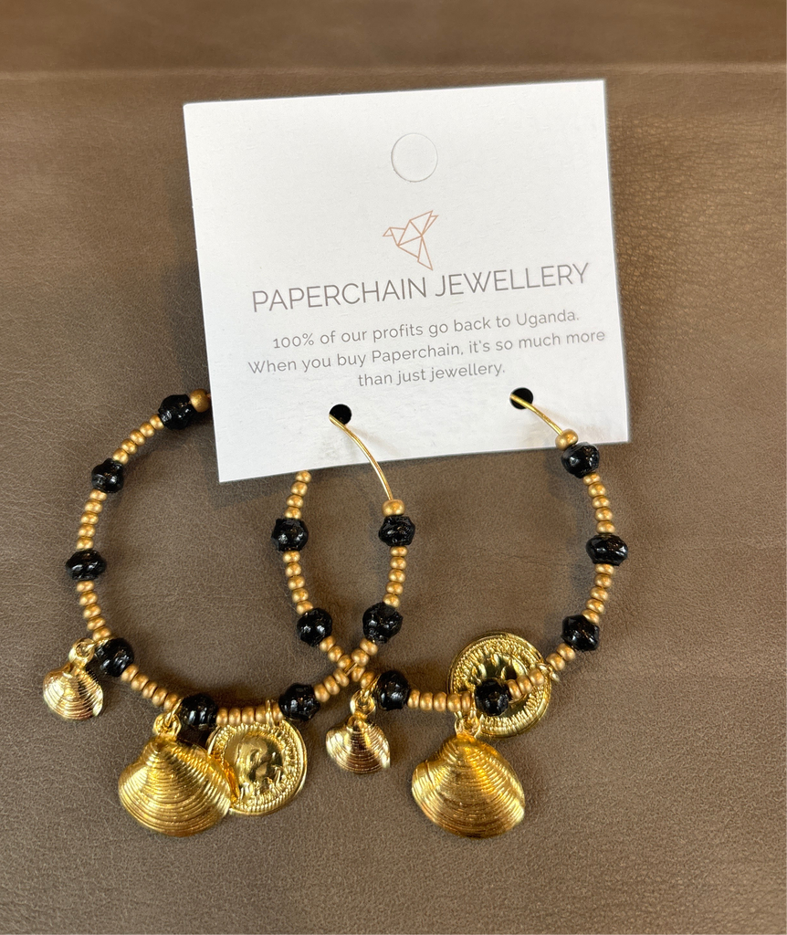 Paperchain Ochaya Shell Earrings