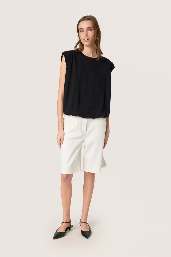 Soaked in Luxury Jina Balloon Tank Top Black
