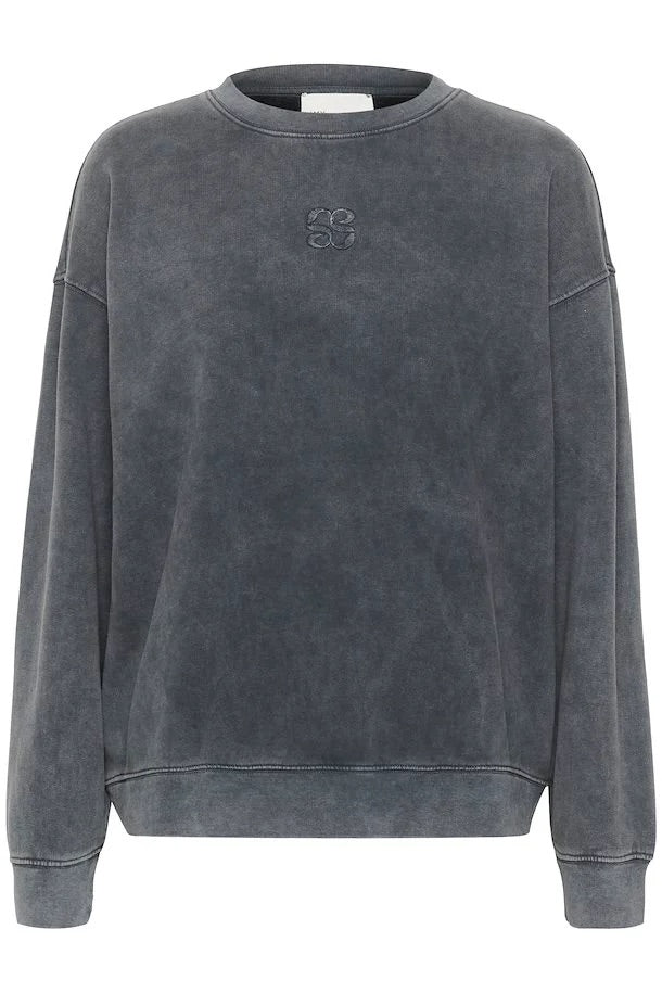 My Essential Wardrobe Diego Dark Grey Sweatshirt