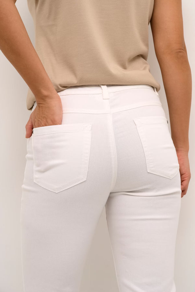 Kaffe Zelina Capri Jeans Chalk