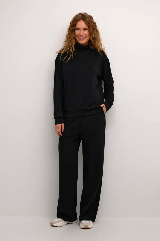 Kaffe Annika Black Sweatshirt