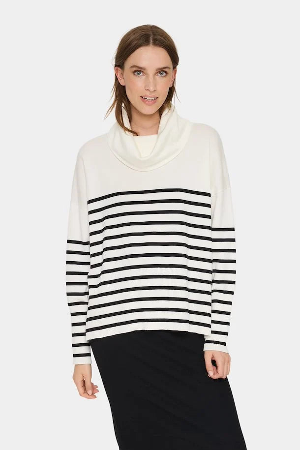 Saint Tropez Grila Cowlneck Pullover Ice