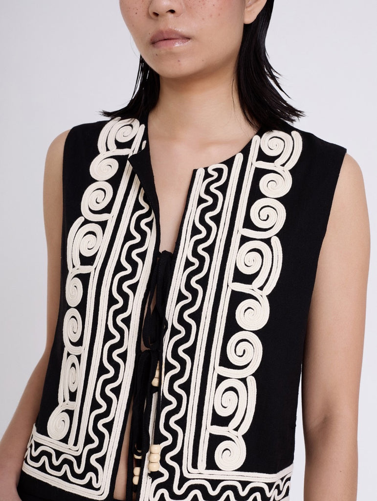 Skatie embossed embroidered Waistcoat