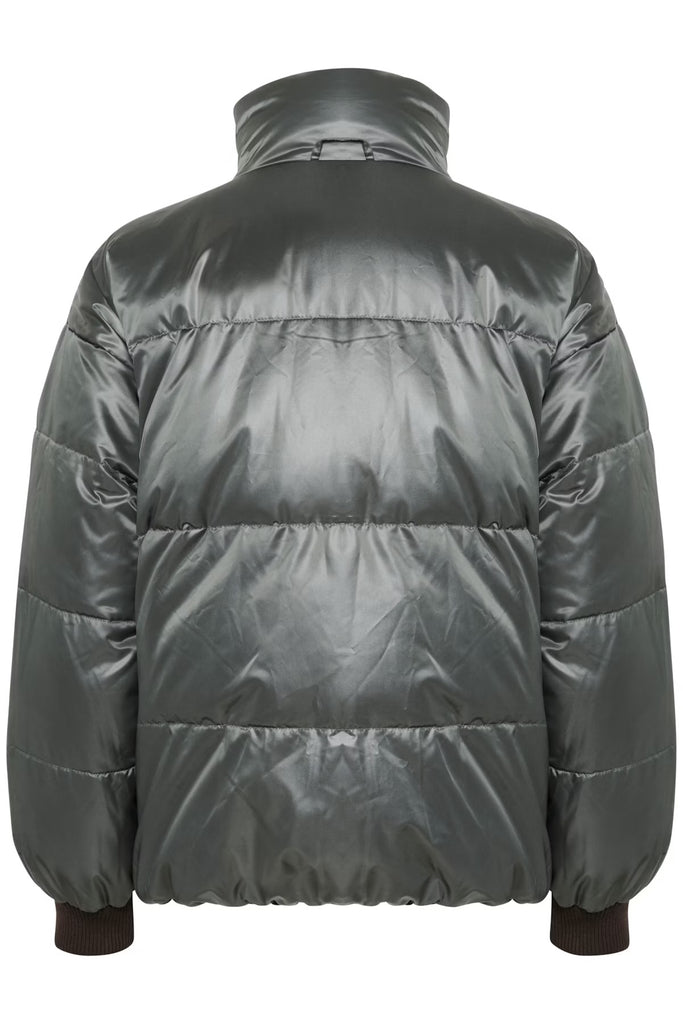 My Essential Wardrobe Glossy Reversable Down Jacket