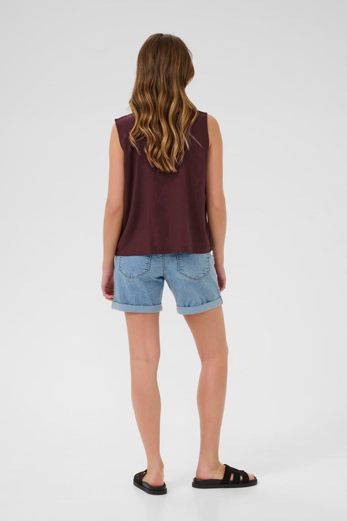 Kaffe Milia Linen Top