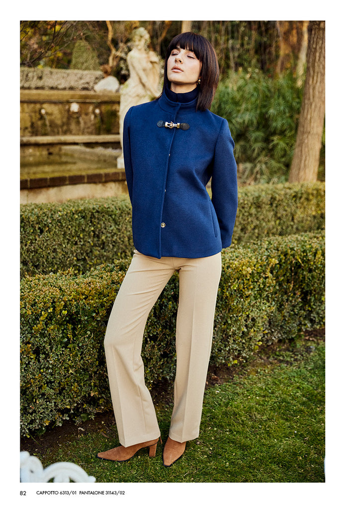 Fly Girl Navy Short Coat