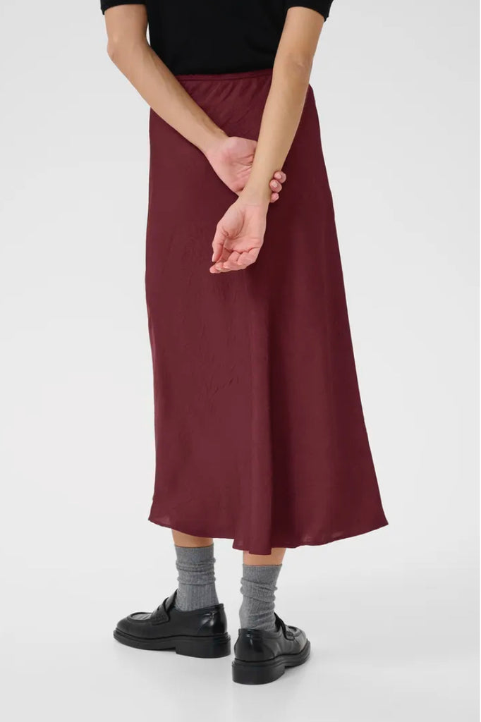 Part Two Laurina Wine Skirt