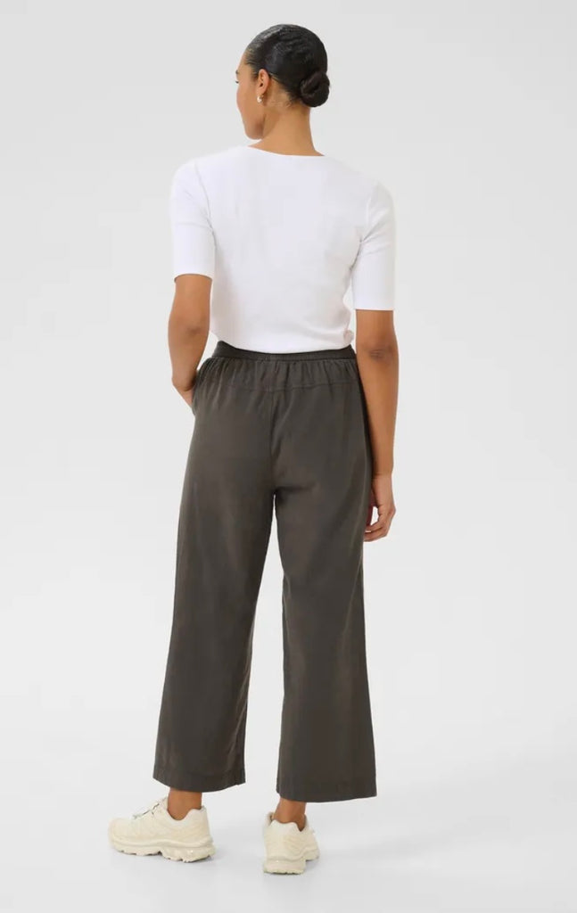 Kaffe Naya Black Oyster Culottes