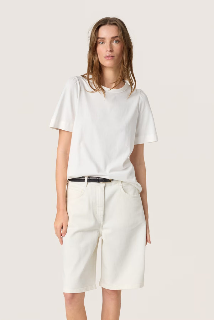 Soaked in Luxury Jina Puff Tee Broken White