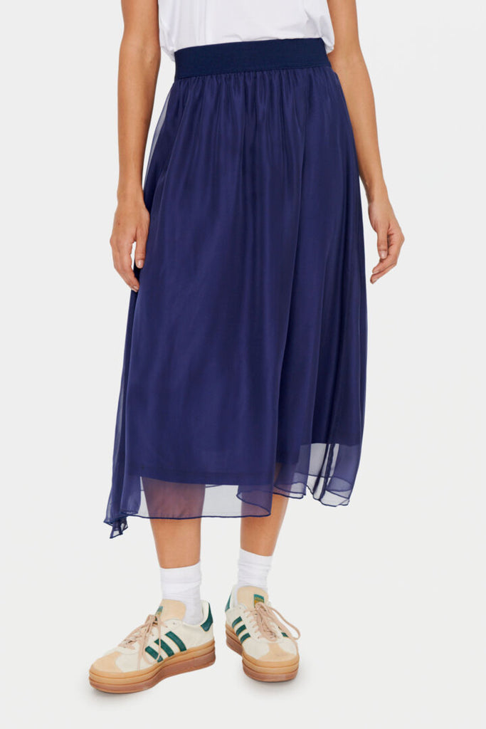 Saint Tropez Coral Blue Skirt
