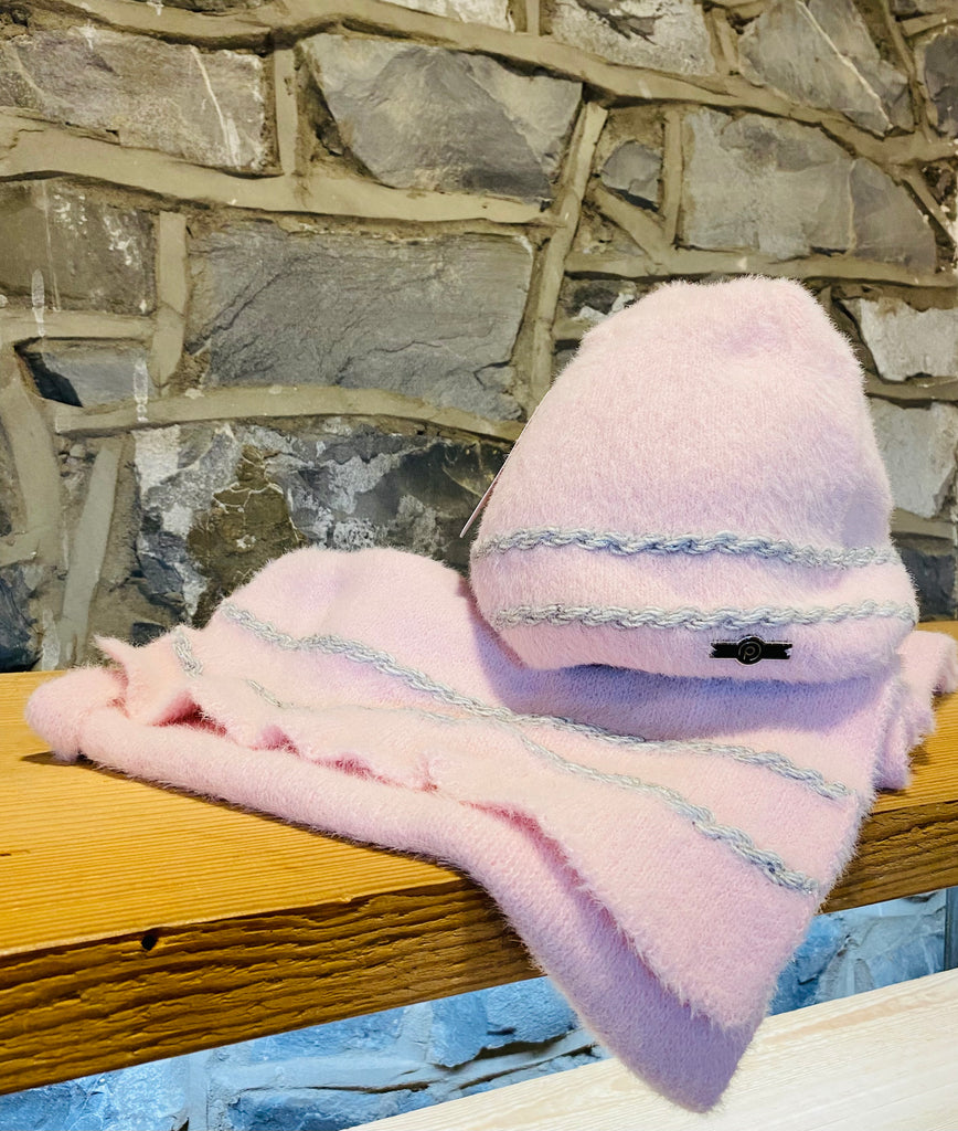 Perfect Baby Pink Hat & Scarf Set