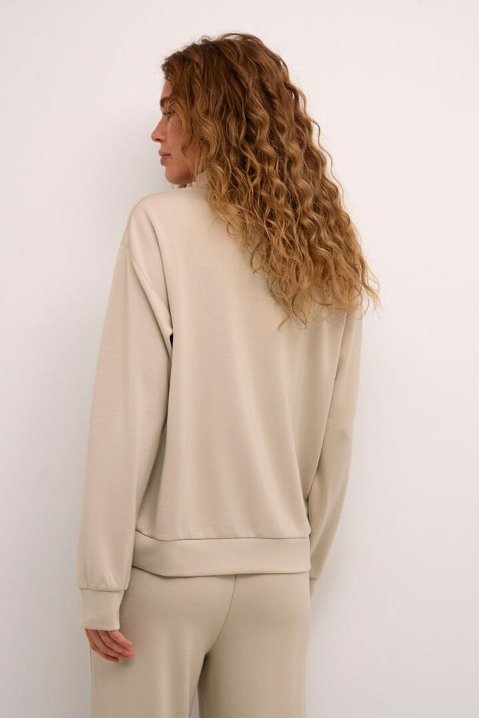 Kaffe Annika Feather Grey Sweatshirt