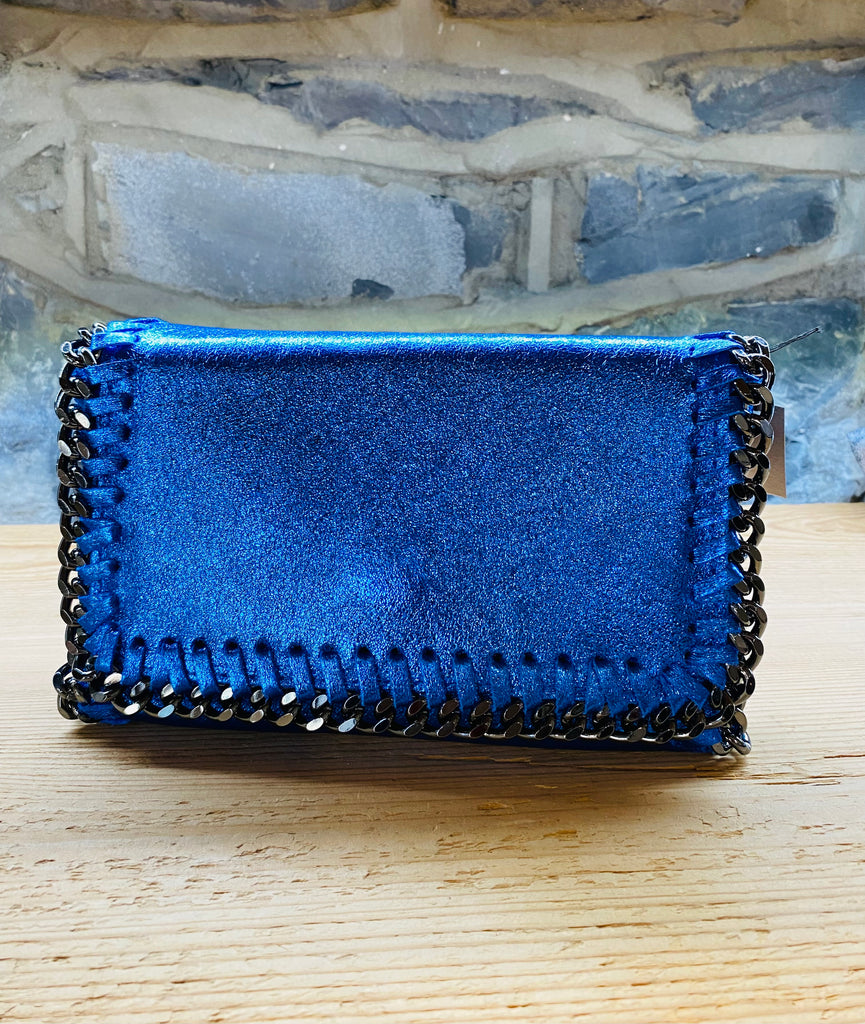 Hyper Leather Bag Blue