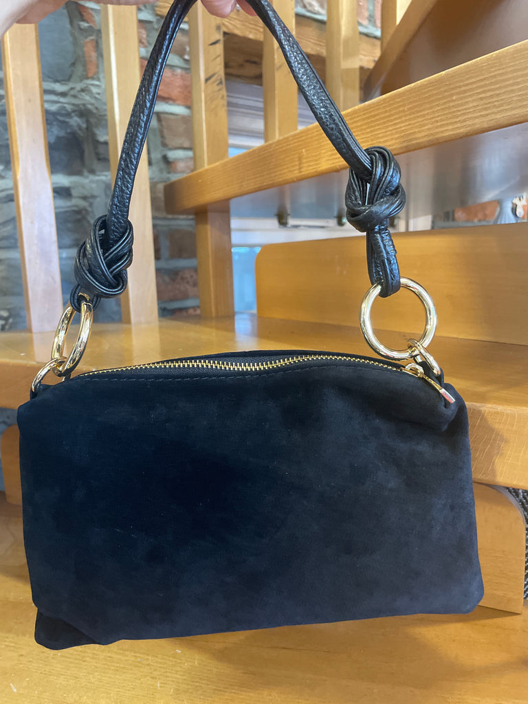 Sam Small Black Sued Bag