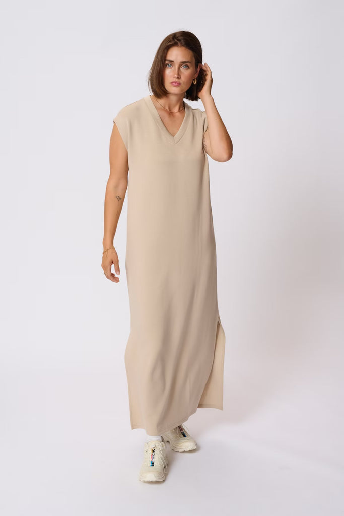 Kaffe Annika Maxi Dress Feather Gray