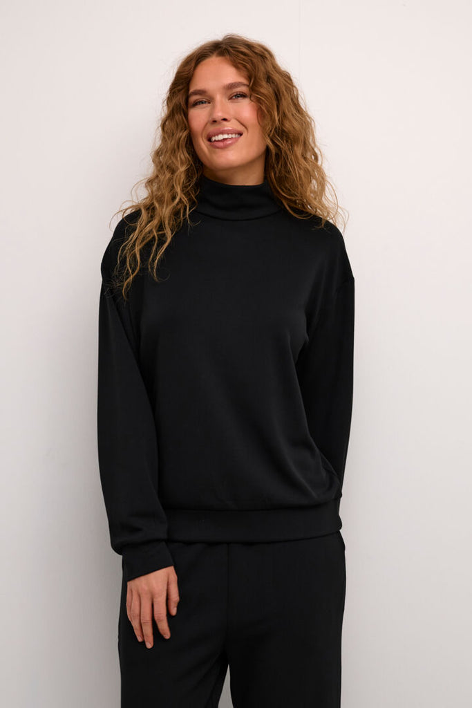 Kaffe Annika Black Sweatshirt