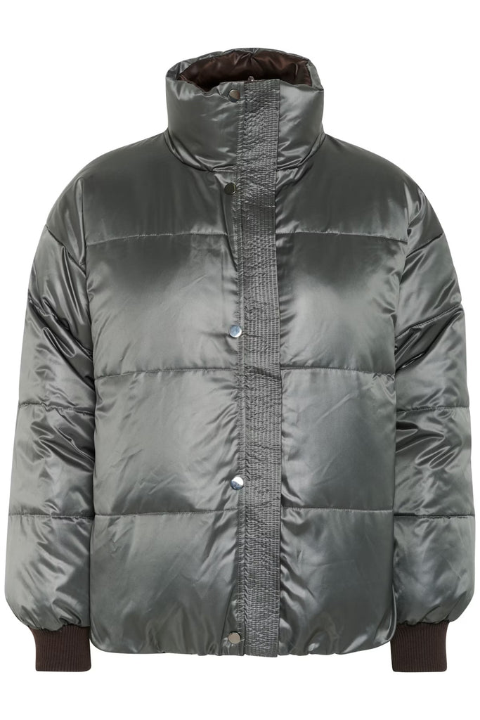 My Essential Wardrobe Glossy Reversable Down Jacket