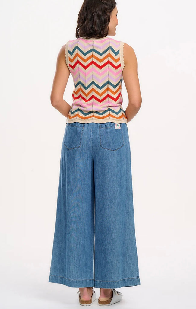 Sugarhill Rosy V-Neck Knit Vest