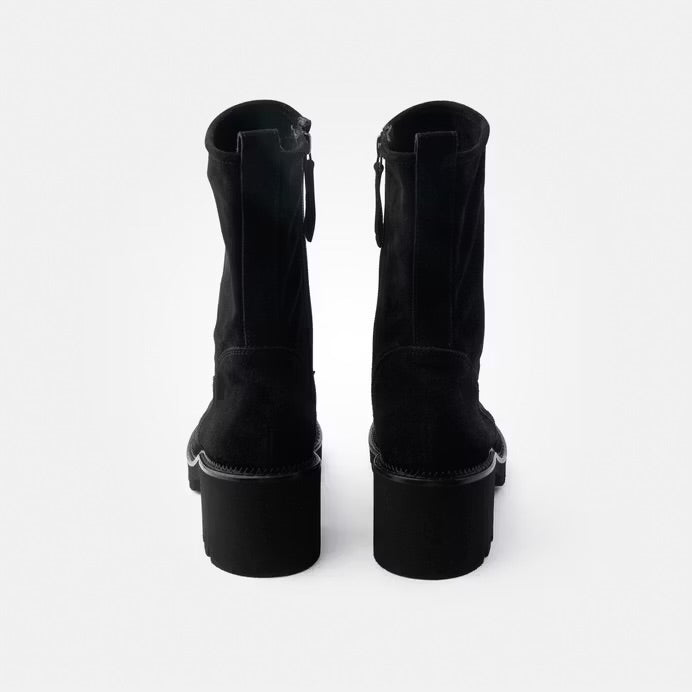 Paul Green I12 Soft Suede Black Boots