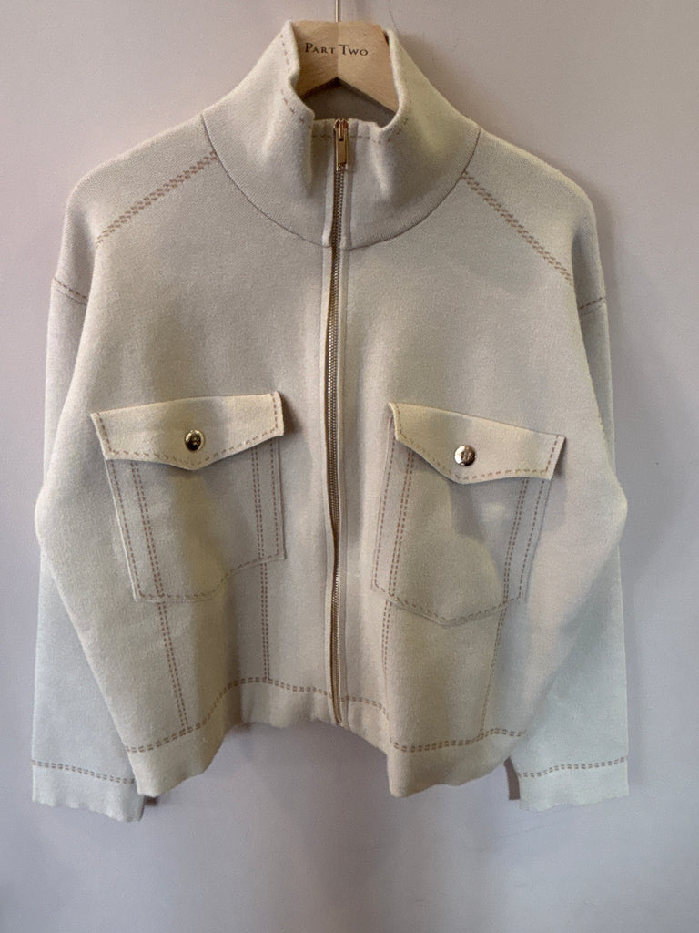 Eva Kayan Cream Knit Jacket