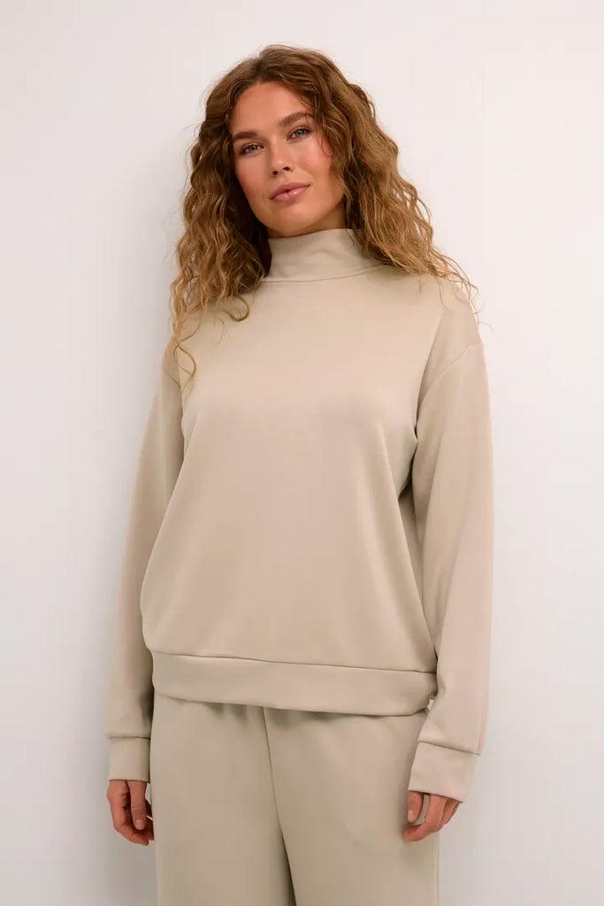 Kaffe Annika Feather Grey Sweatshirt