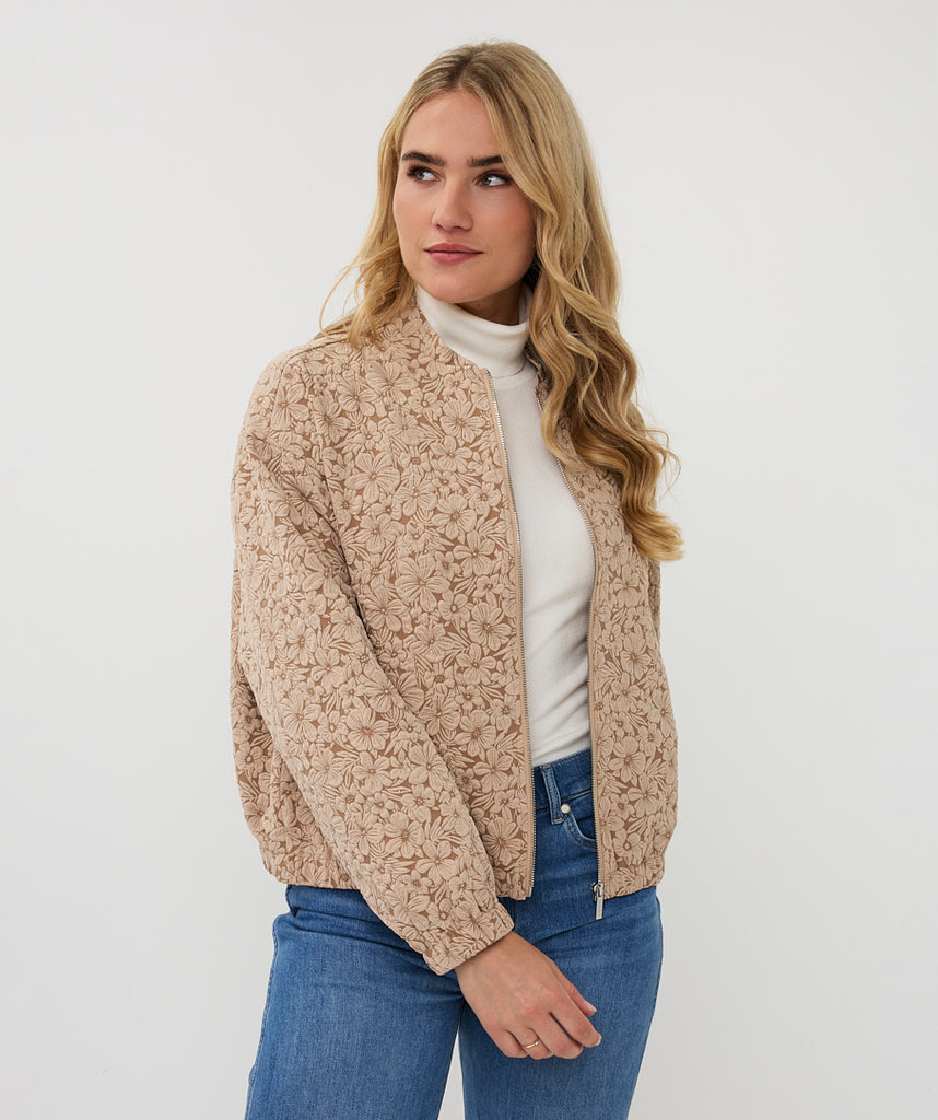 Esqualo Flower Bomber Jacket