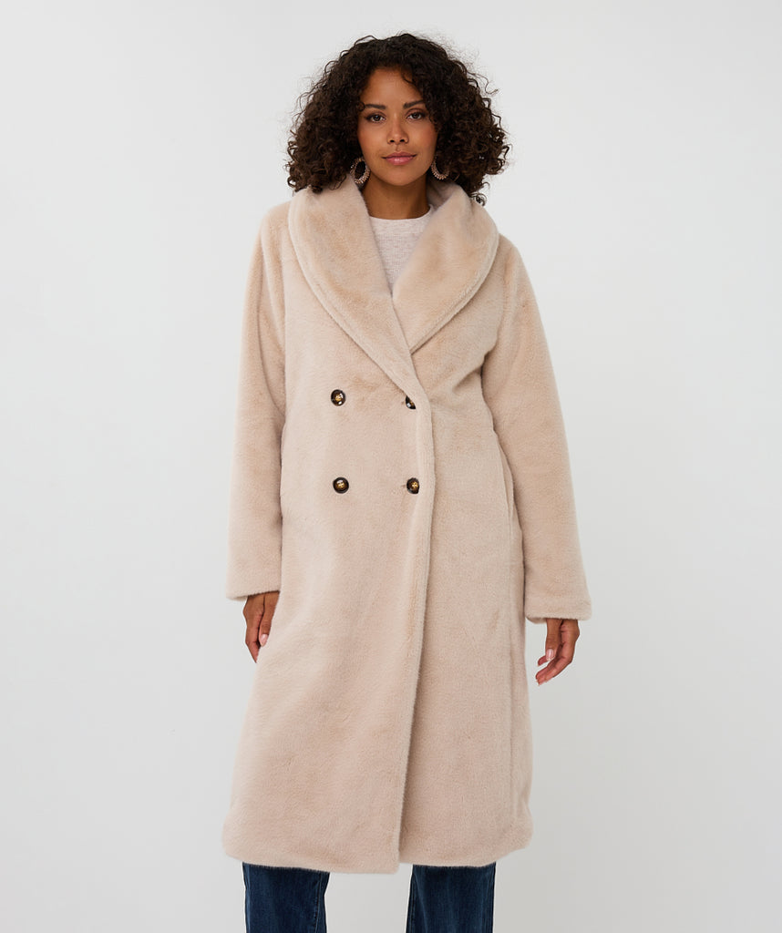 Esqualo Sand Fur Coat