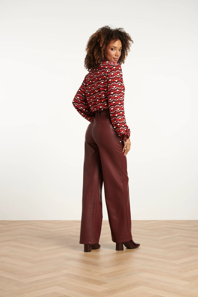 Smashed Lemon Bordeaux Trousers