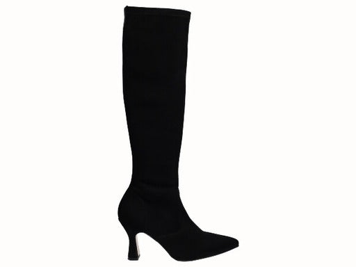 D'Chicas E7 Suede Black High Ankle Boots