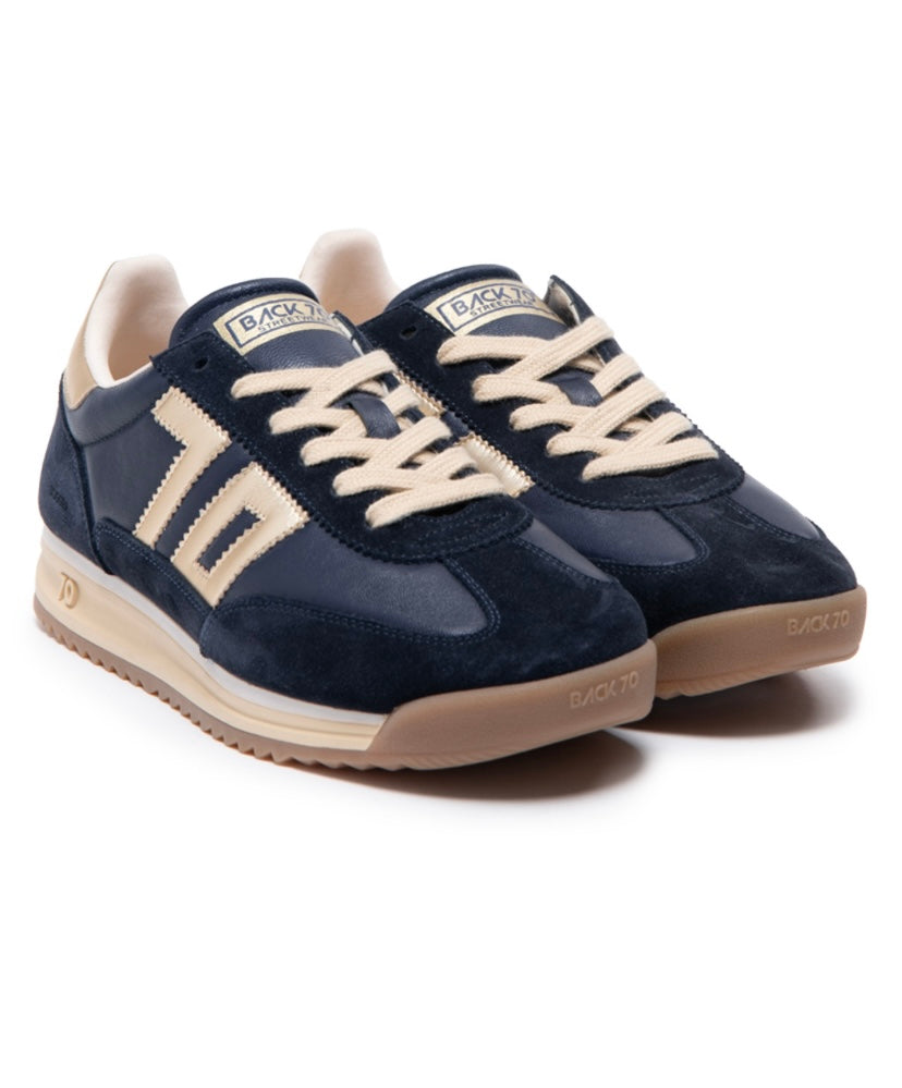 Back70 navy trainers