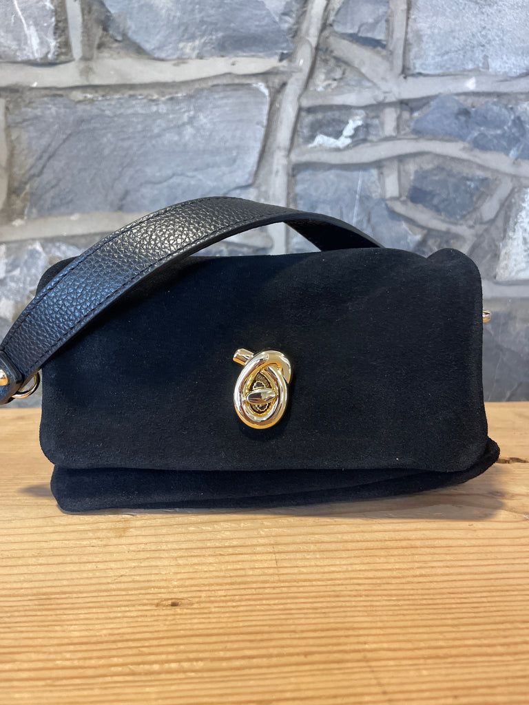 Blake Black Small Suede Bag