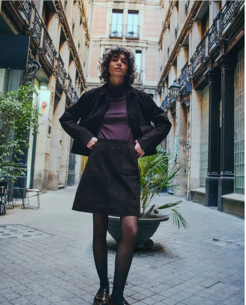 Fransa Cordelia Buffalo Leather Jacket