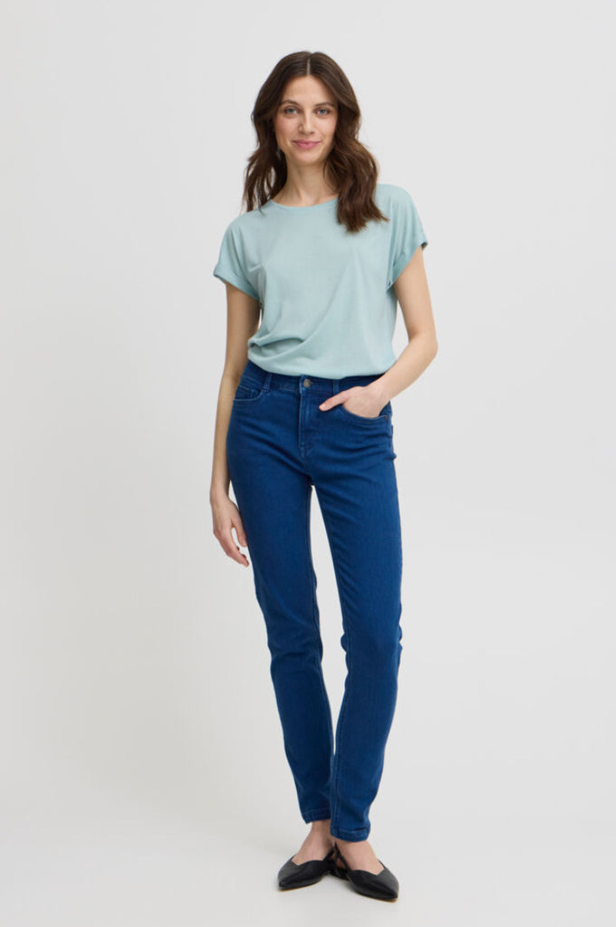 Fransa Jean Tee Green