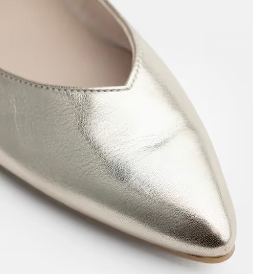 Paul Green H20 Super Soft Gold Ballerinas