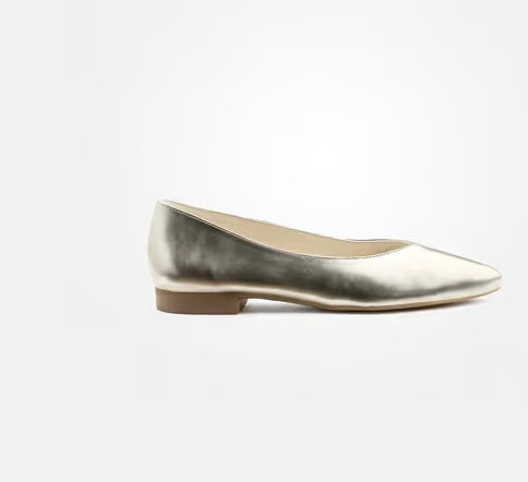 Paul Green H20 Super Soft Gold Ballerinas